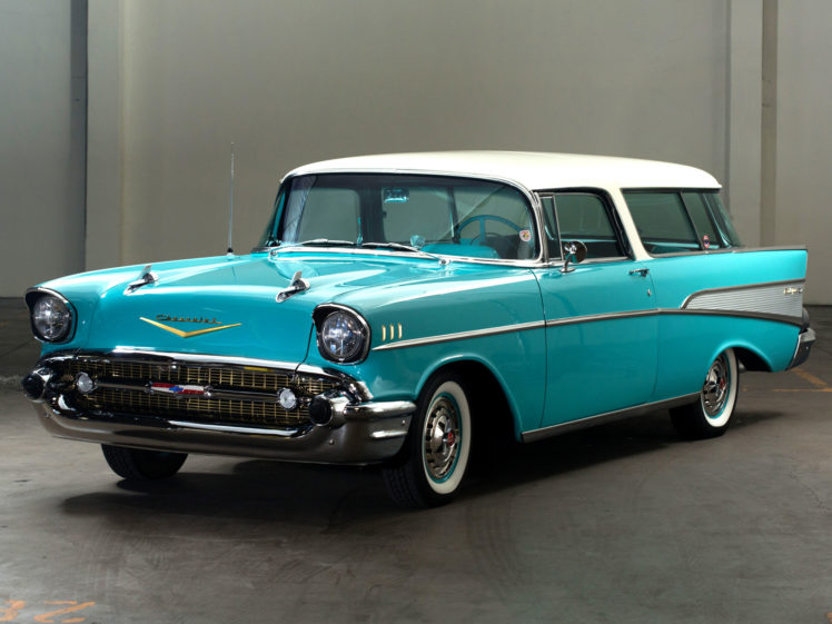 1957, Chevrolet, Bel, Air, Nomad, Retro, Stationwagon HD Wallpaper Desktop Background