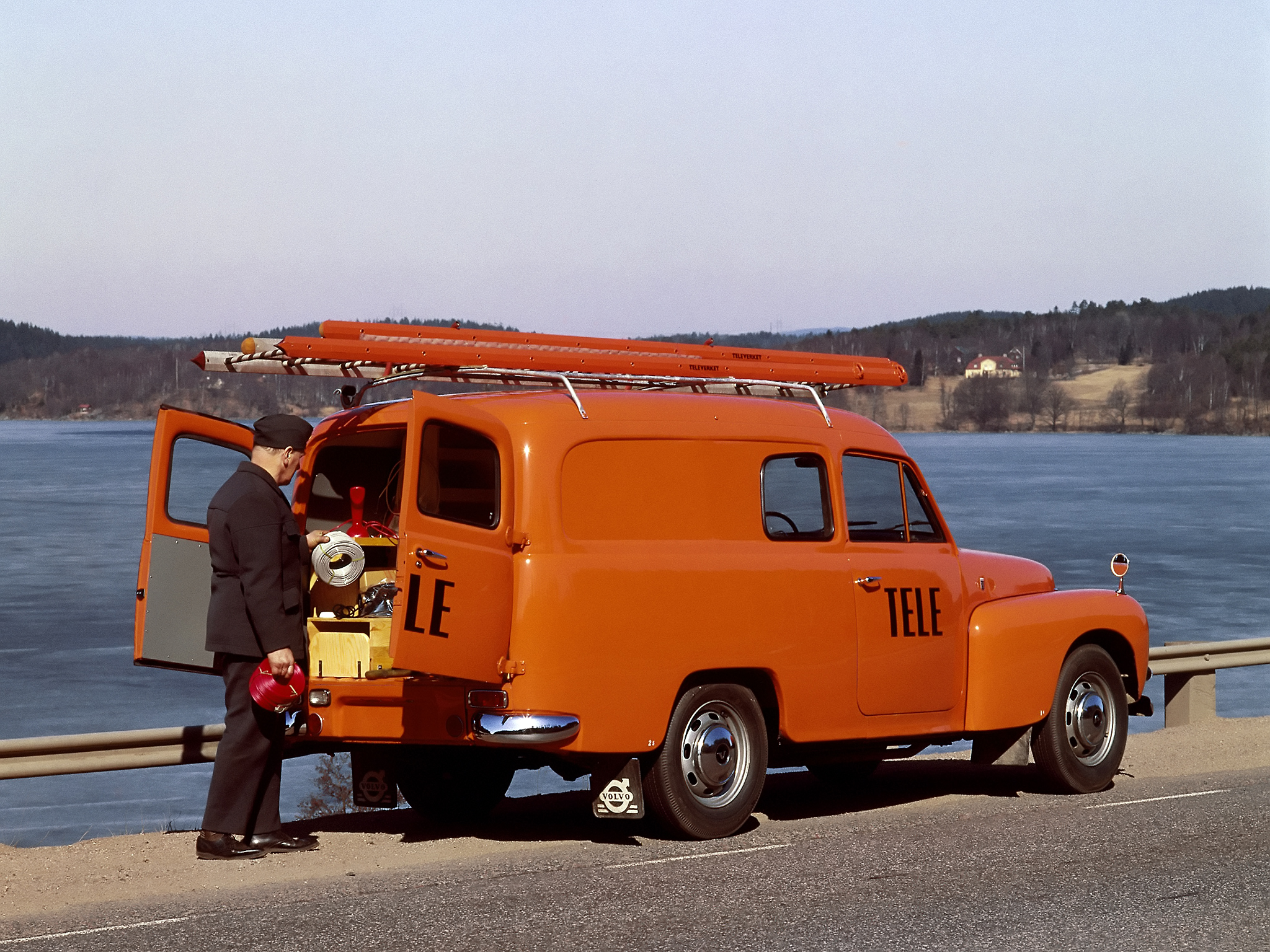 1960, Volvo, P210, Skapbil, Transport, Classic, Truck, Utility Wallpaper