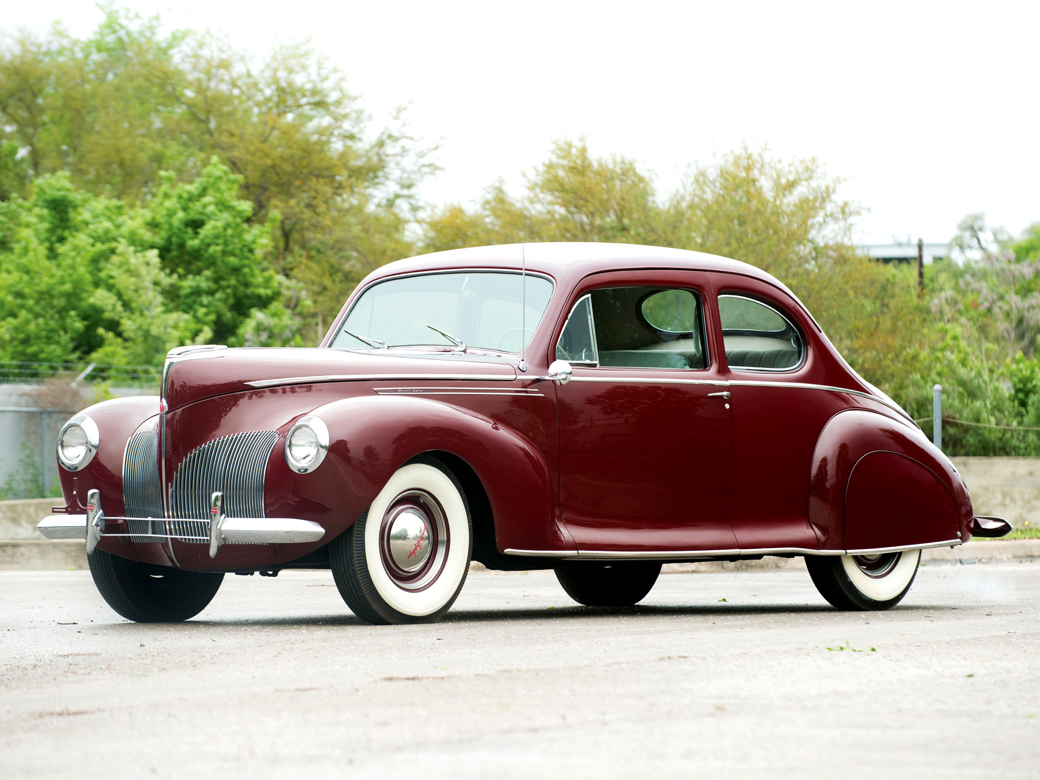 1940, Lincoln, Zephyr, Club, Coupe, Retro Wallpaper