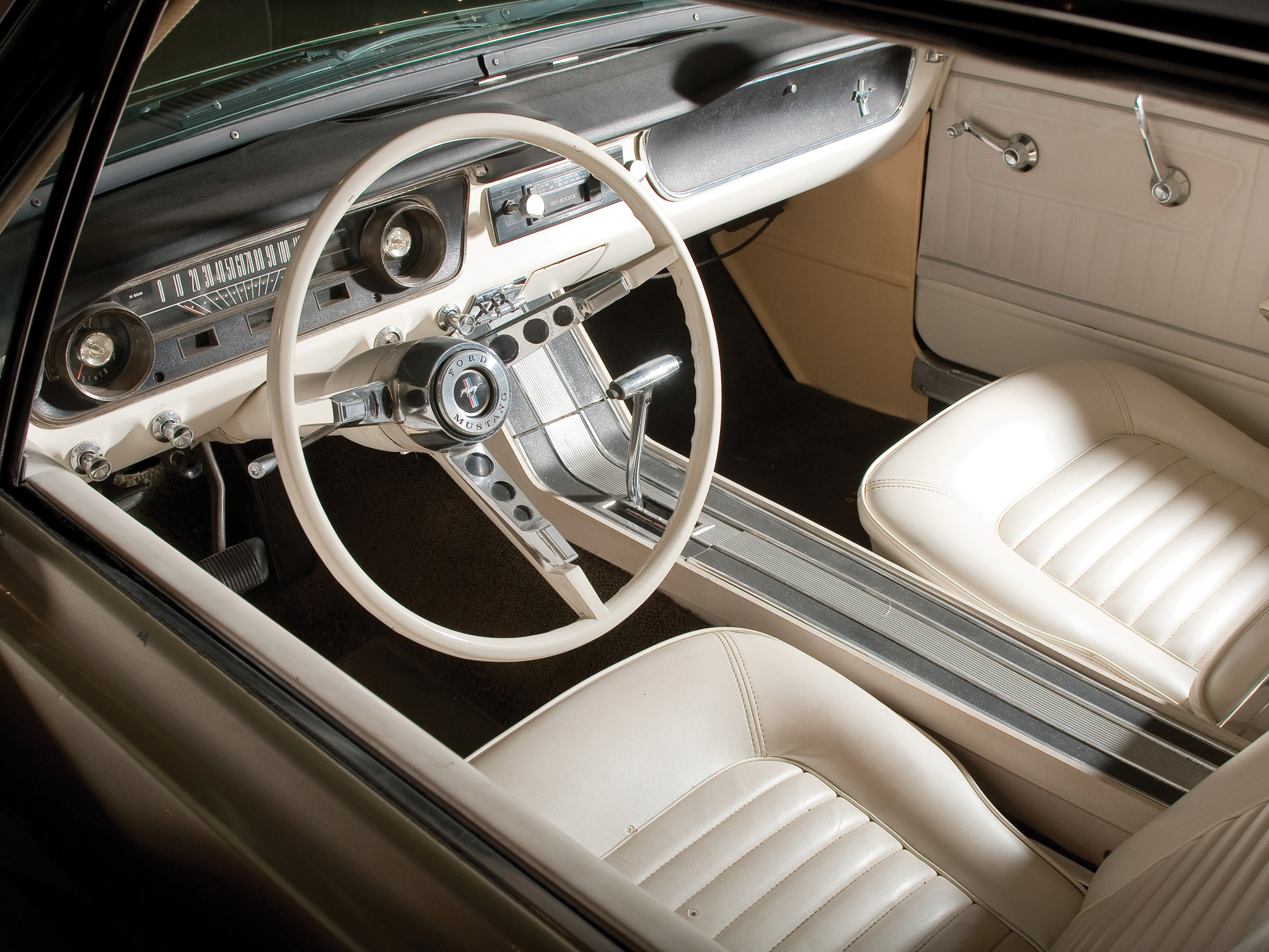 1965, Ford, Mustang, Coupe, Classic, Muscle, 289, Interior Wallpaper