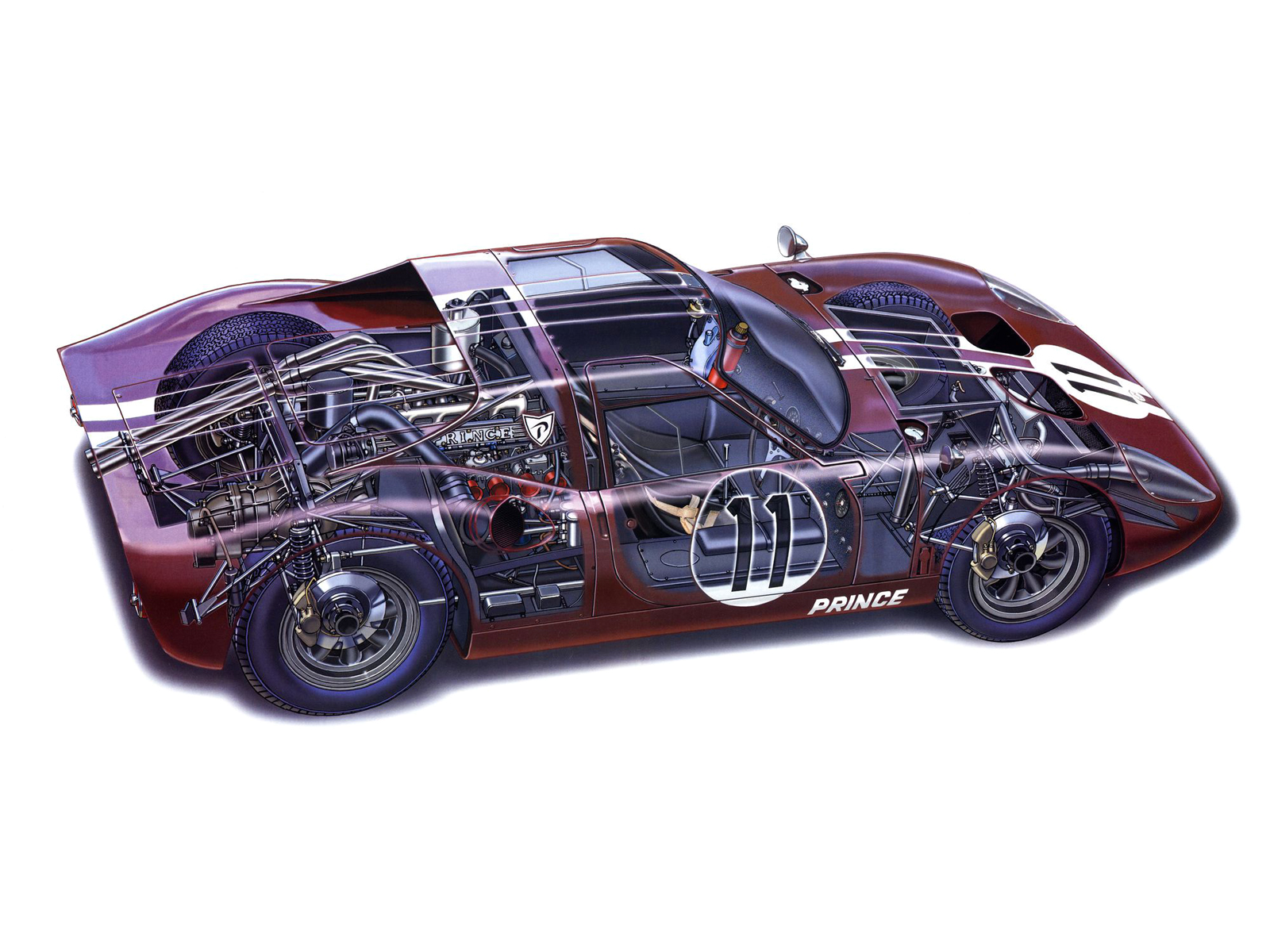 1965, Prince, R380 i, Race, Racing, Supercar, Supercars, Interior, Engine, Engines Wallpaper