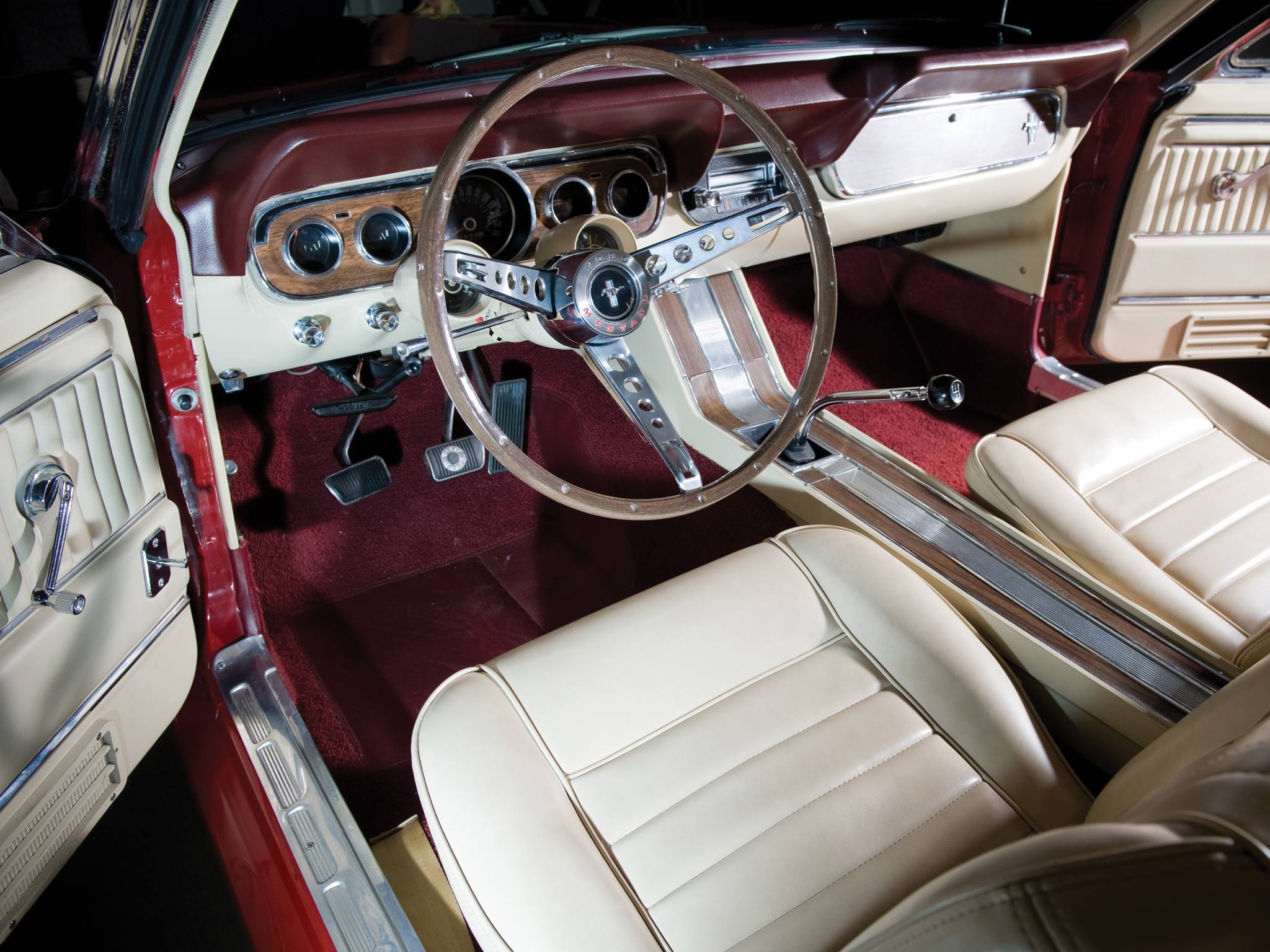 1966, Ford, Mustang, G t, Fastback, 289, Muscle, Classic, Interior Wallpaper