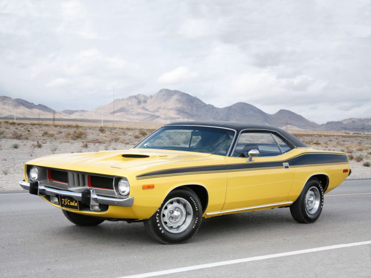 1973, Plymouth, Cuda, Muscle, Classic HD Wallpaper Desktop Background