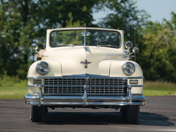 1948, Chrysler, Town, And, Country, Convertible, Retro HD Wallpaper Desktop Background