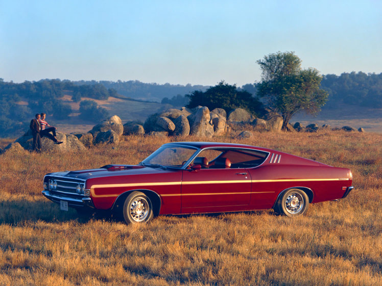1969, Ford, Fairlane, Torino, Gt, Sportsroof, Muscle, Classic HD Wallpaper Desktop Background