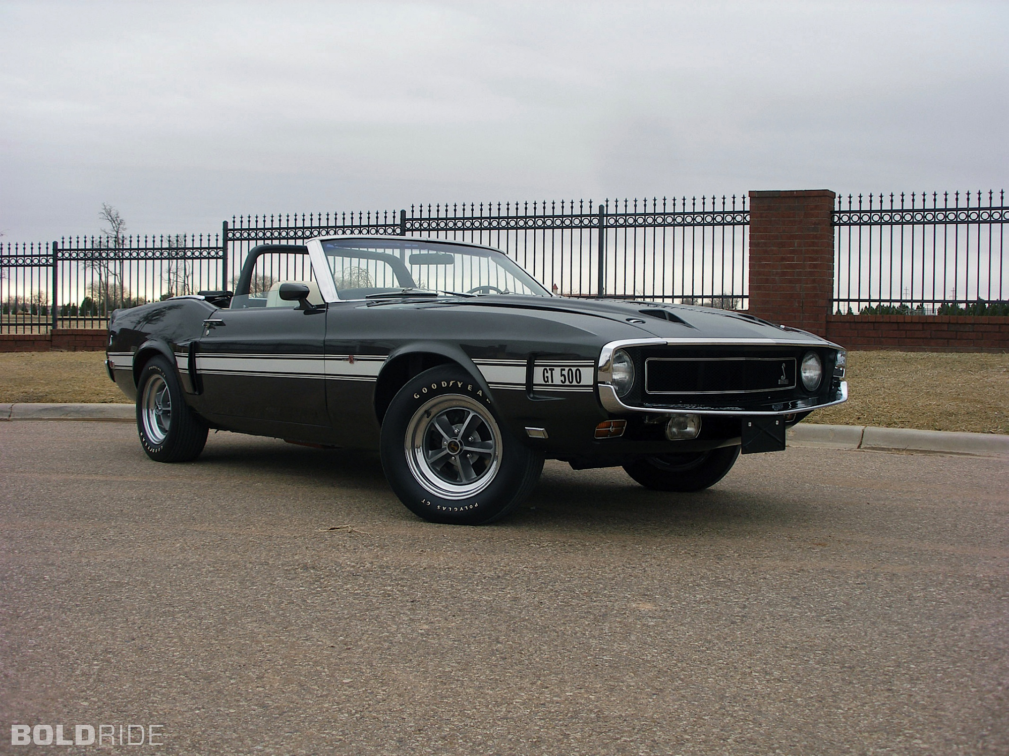 1969, Ford, Shelby, Gt500, Convertible, Muscle, Classic Wallpaper