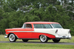 1956, Chevrolet, Bel, Air, Nomad, Retro, Stationwagon