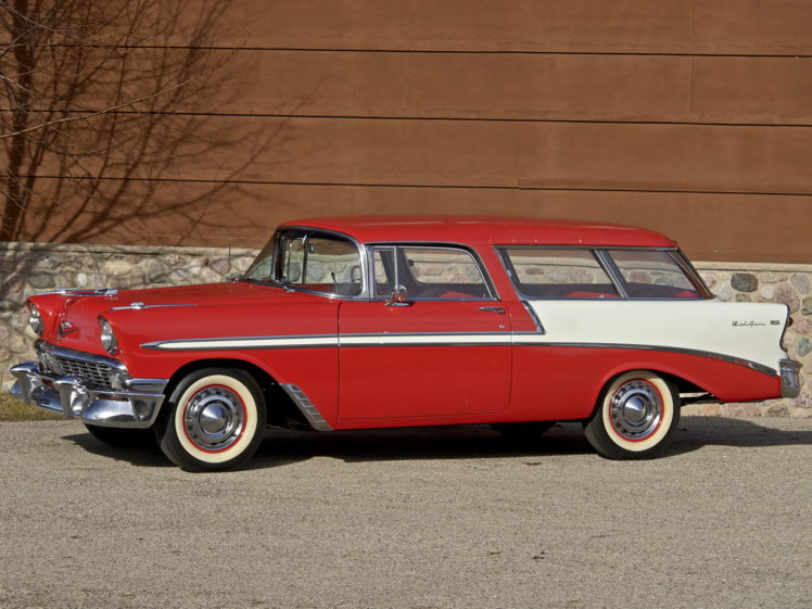 1956, Chevrolet, Bel, Air, Nomad, Retro, Stationwagon, Fd HD Wallpaper Desktop Background