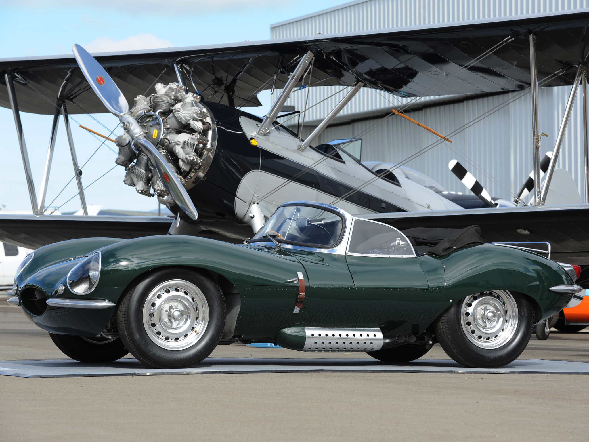 1957, Jaguar, Xk ss, Retro, Supercar, Supercars, Airplane, Aircraft, Plane Wallpaper