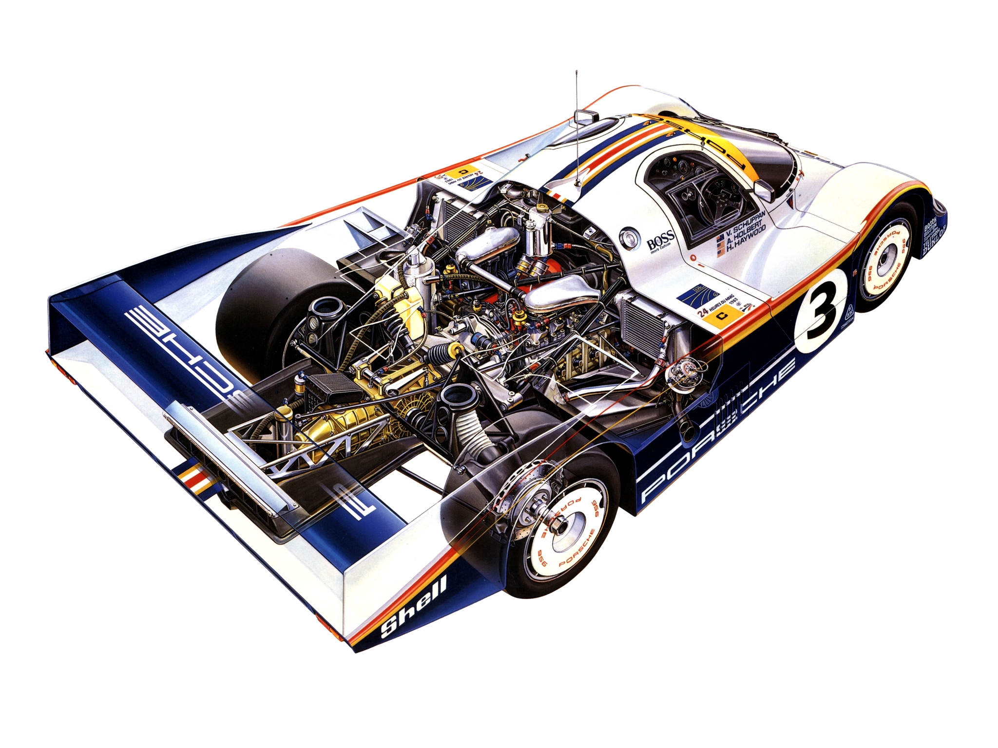 1983, Porsche, 956, C, Coupe, Classic, Race, Racing, Engine, Engines Wallpaper