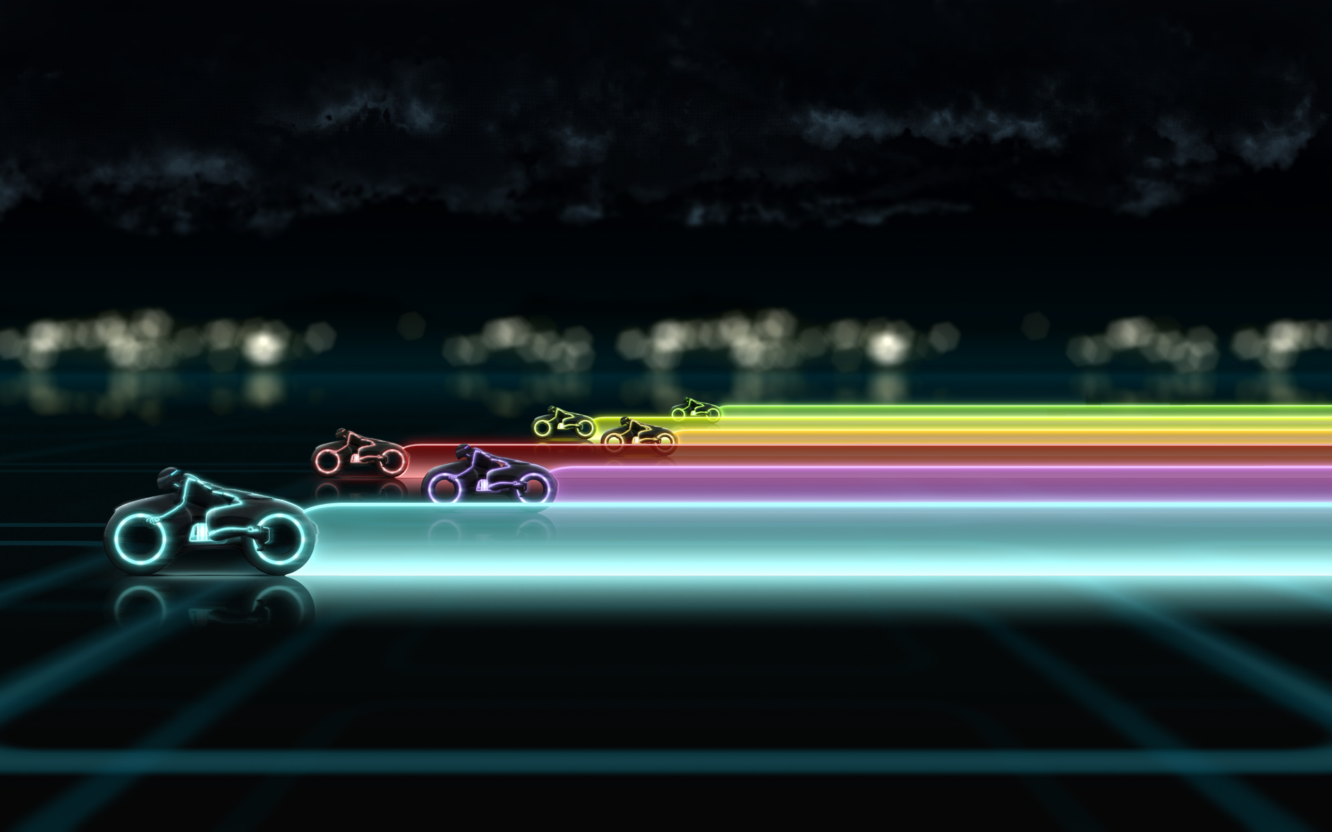 rainbows, Tron, Legacy Wallpaper