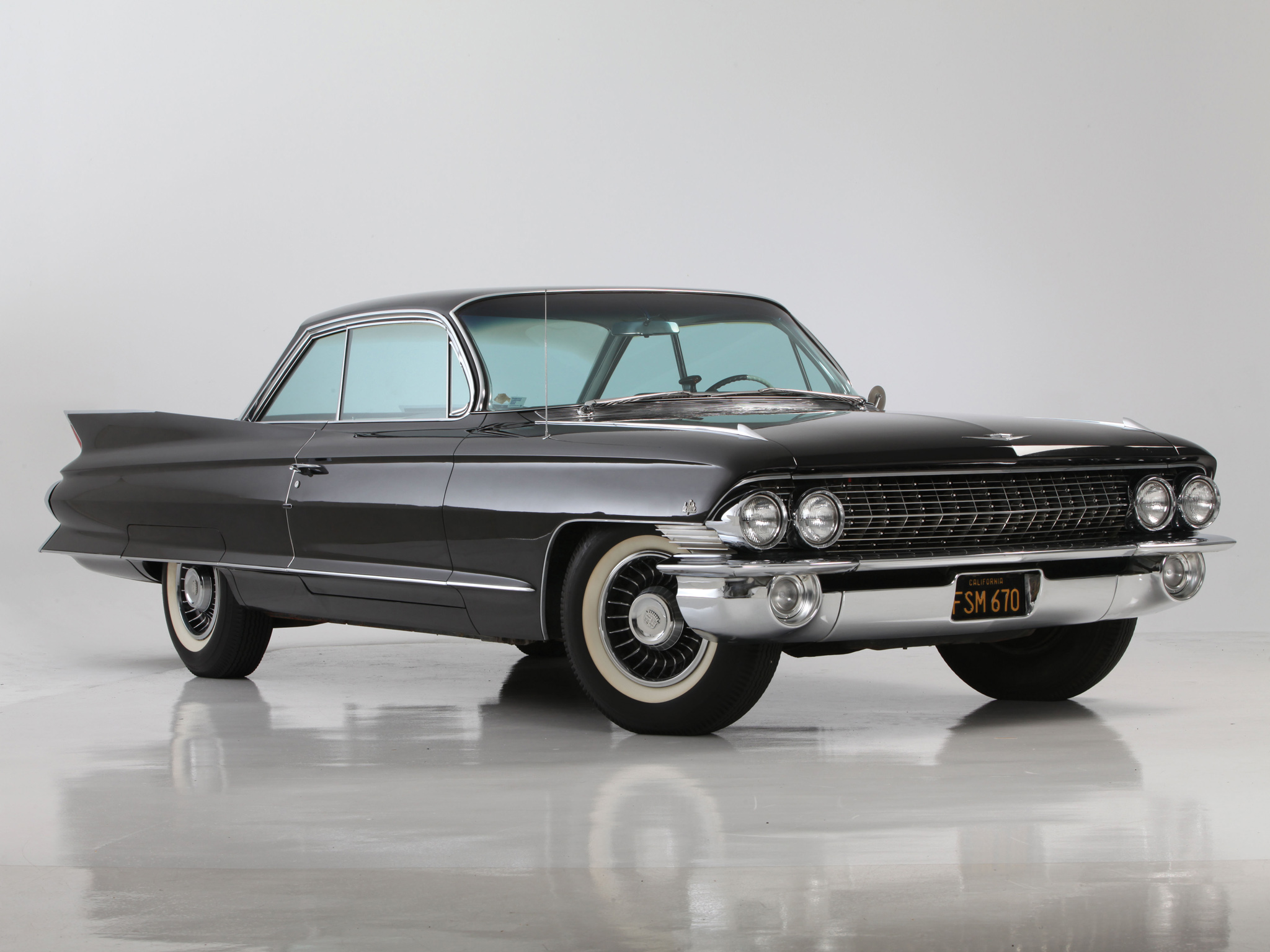 1961, Cadillac, Coupe, De, Ville, Luxury, Classic Wallpaper