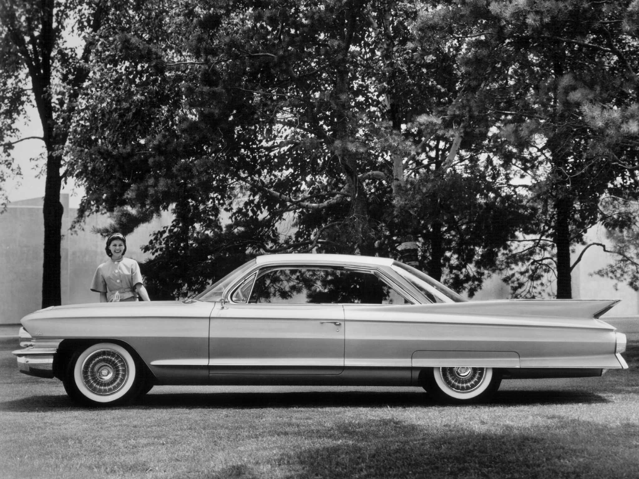1961, Cadillac, Coupe, De, Ville, Luxury, Classic Wallpaper