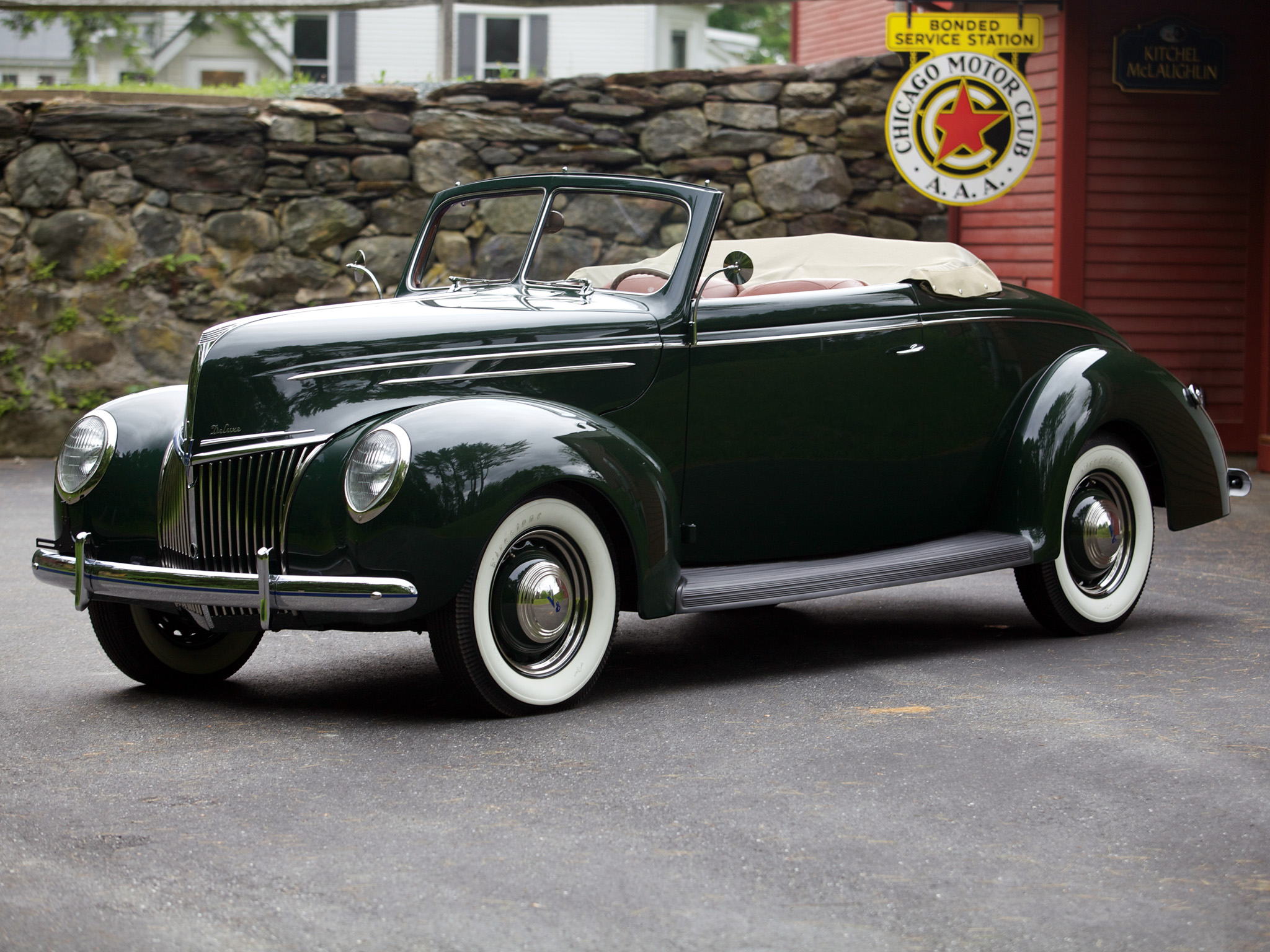 1939, Ford, V8, Deluxe, Convertible, Coupe, Retro, V 8 Wallpaper