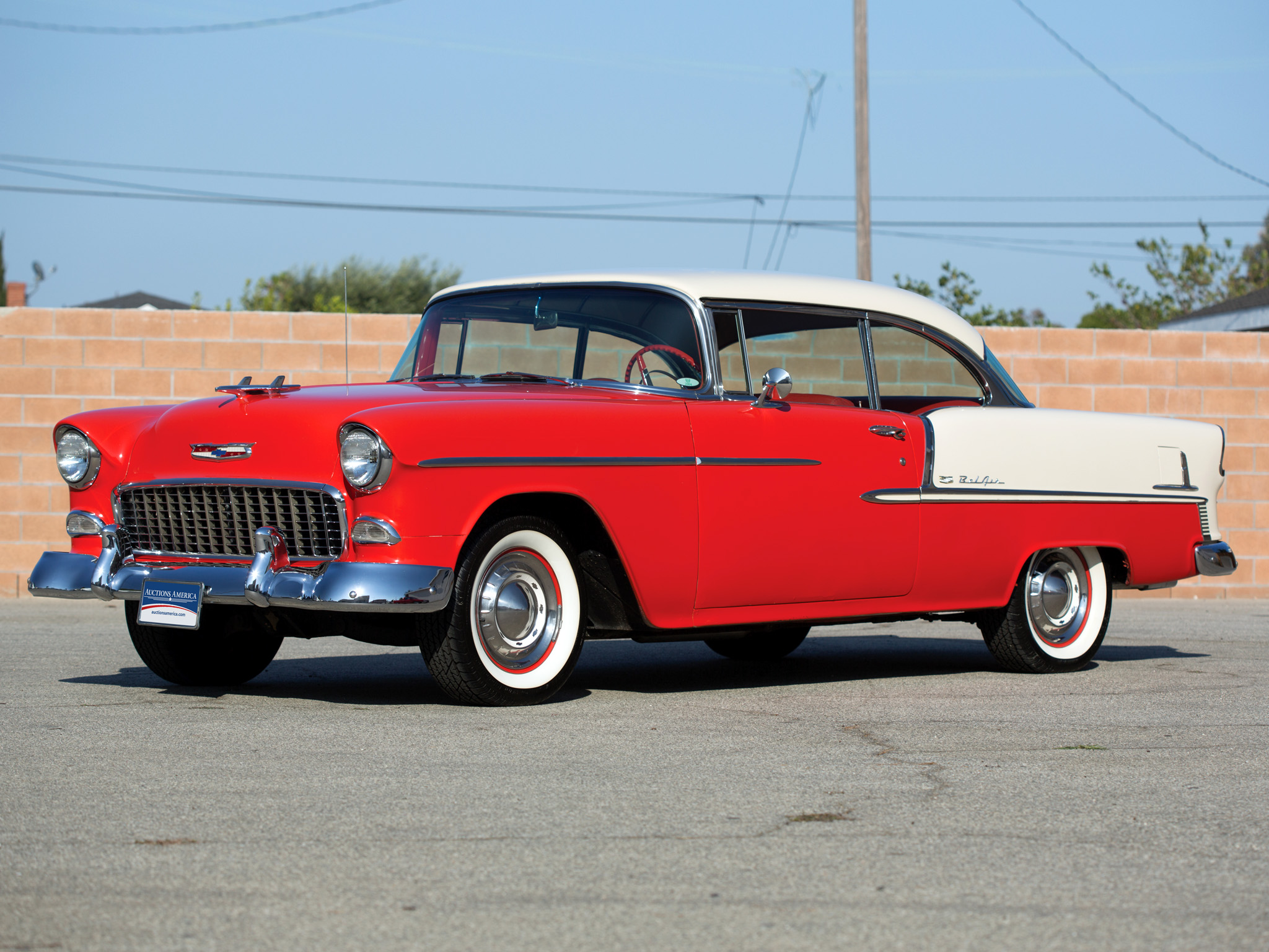 1955, Chevrolet, Bel, Air, Sport, Coupe, 2454 1037d, Retro Wallpaper