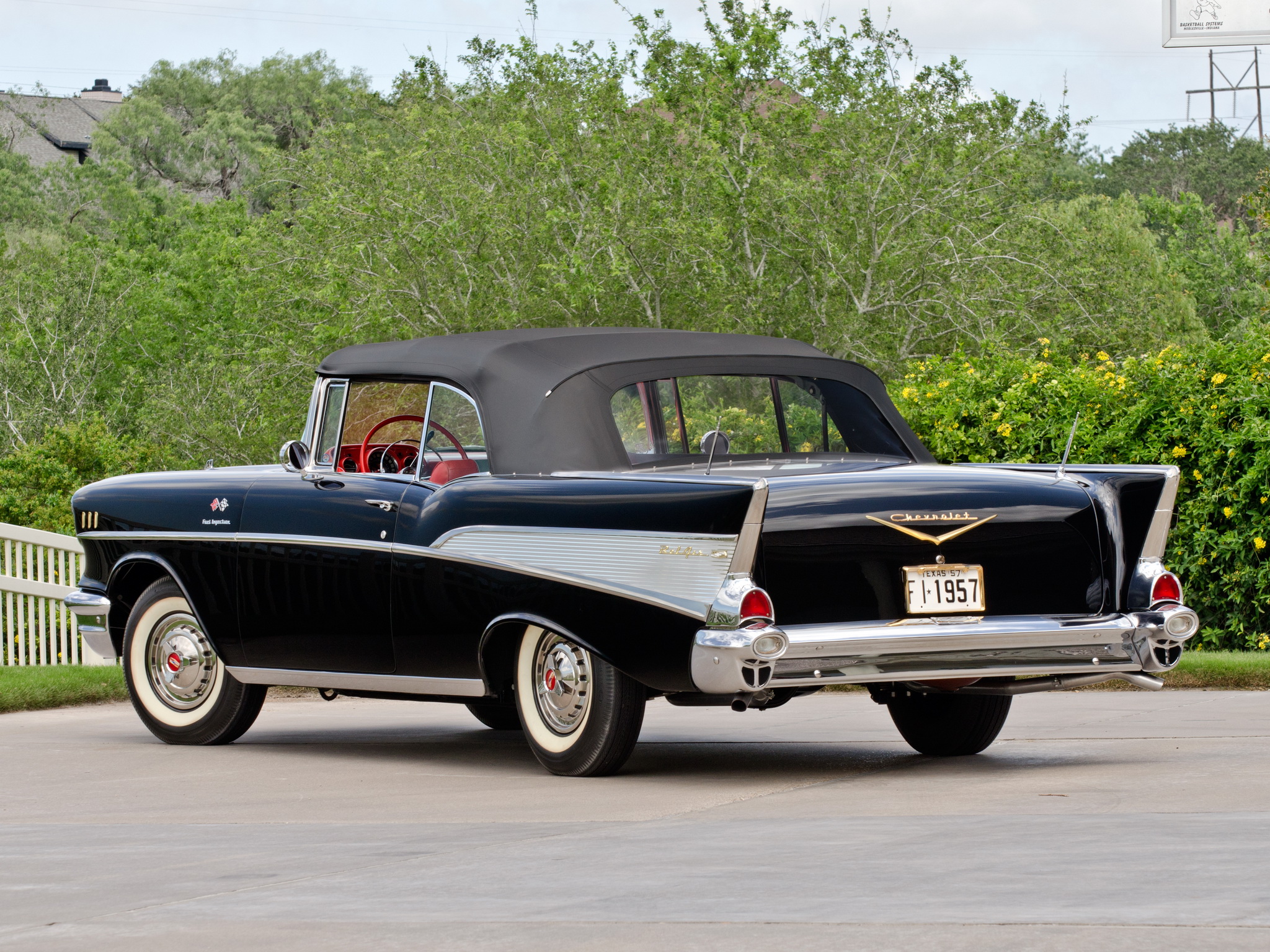 1957, Chevrolet, Bel, Air, Convertible, Fuel, Injection, 2434 1067d, Retro Wallpaper