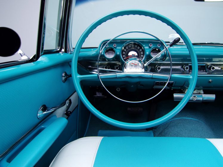 1957, Chevrolet, Bel, Air, Convertible, Fuel, Injection, 2434 1067d, Retro, Interior HD Wallpaper Desktop Background