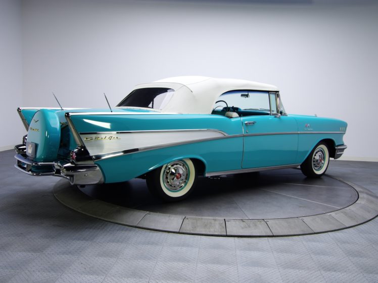 1957, Chevrolet, Bel, Air, Convertible, Fuel, Injection, 2434 1067d, Retro, Gw HD Wallpaper Desktop Background
