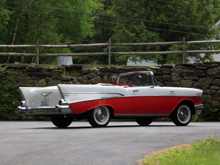 1957, Chevrolet, Bel, Air, Convertible, Fuel, Injection, 2434 1067d, Retro, Fs HD Wallpaper Desktop Background