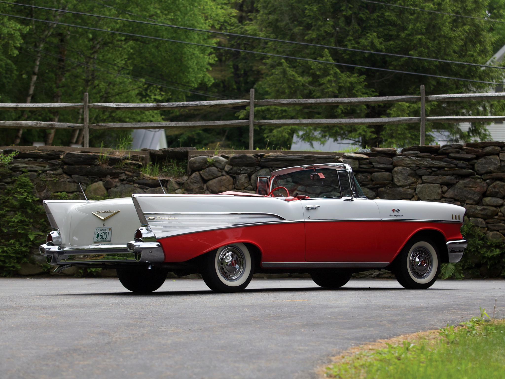1957, Chevrolet, Bel, Air, Convertible, Fuel, Injection, 2434 1067d, Retro, Fs Wallpaper