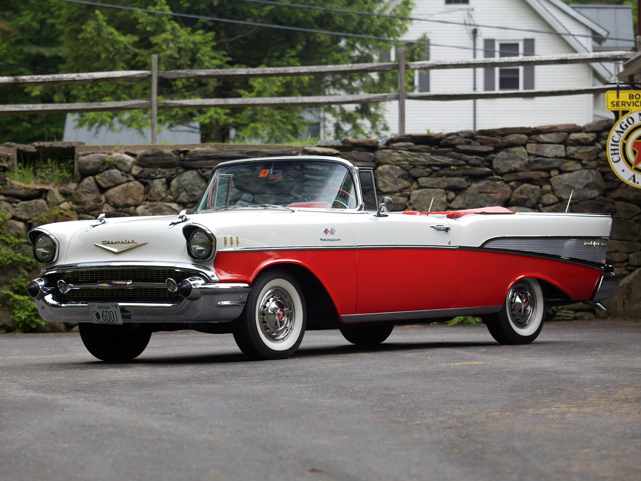 1957, Chevrolet, Bel, Air, Convertible, Fuel, Injection, 2434 1067d, Retro Wallpaper