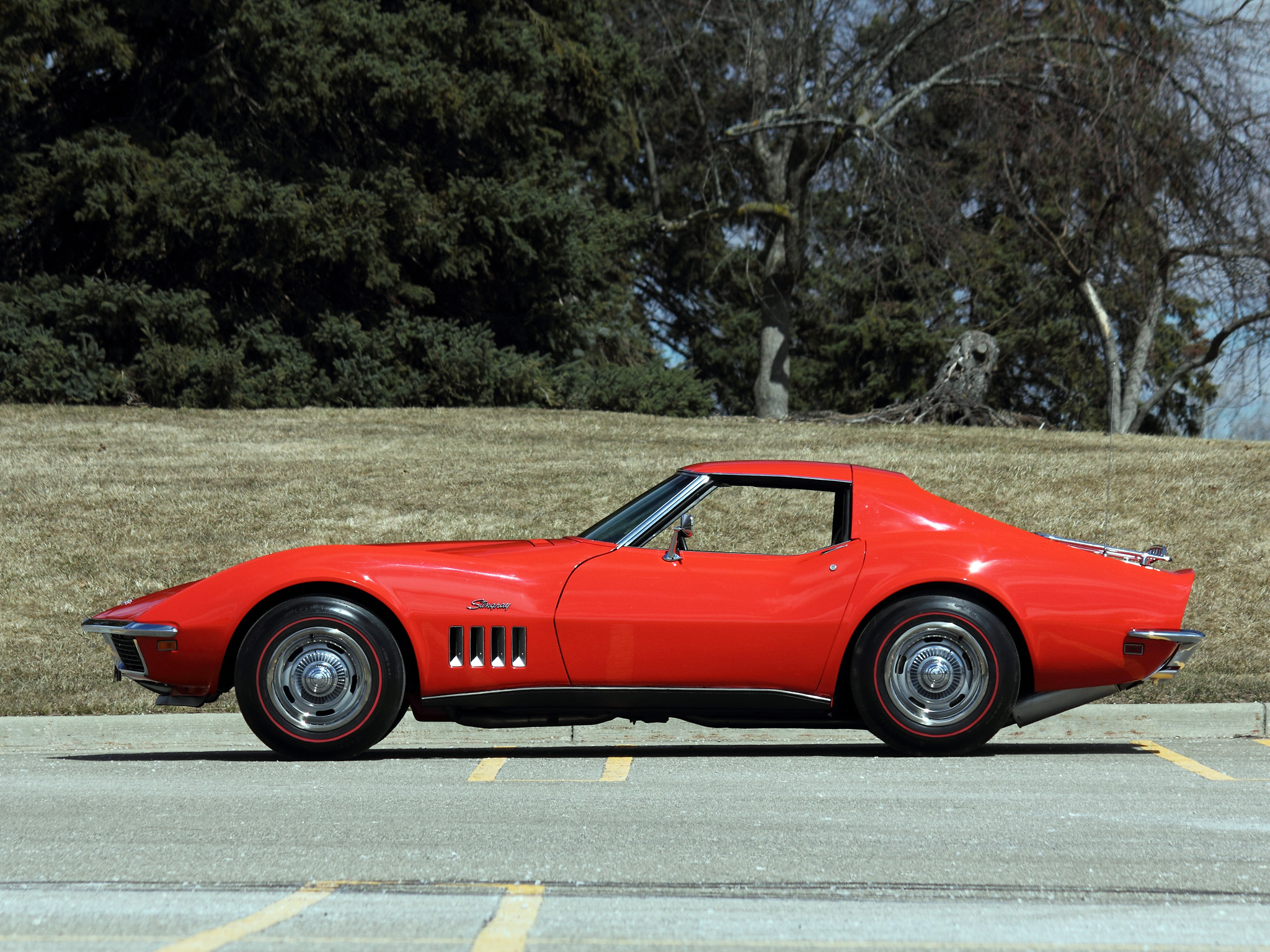 1969, Corvette, Stingray, L36, 427, Coupe, Muscle, Supercar, Supercars, Classic Wallpaper