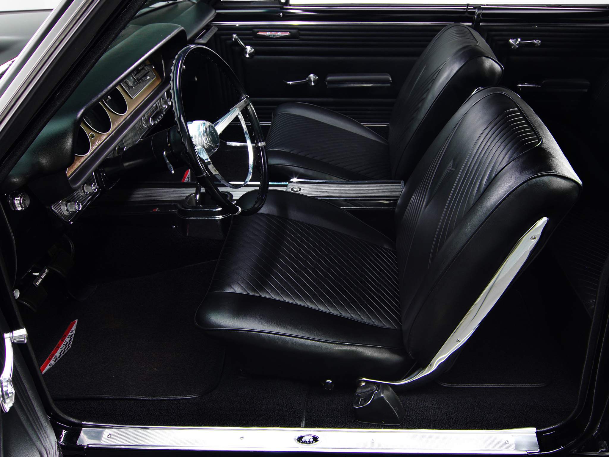 1965, Pontiac, Tempest, Lemans, Gto, Hardtop, Coupe, Muscle, Classic, Interior Wallpaper