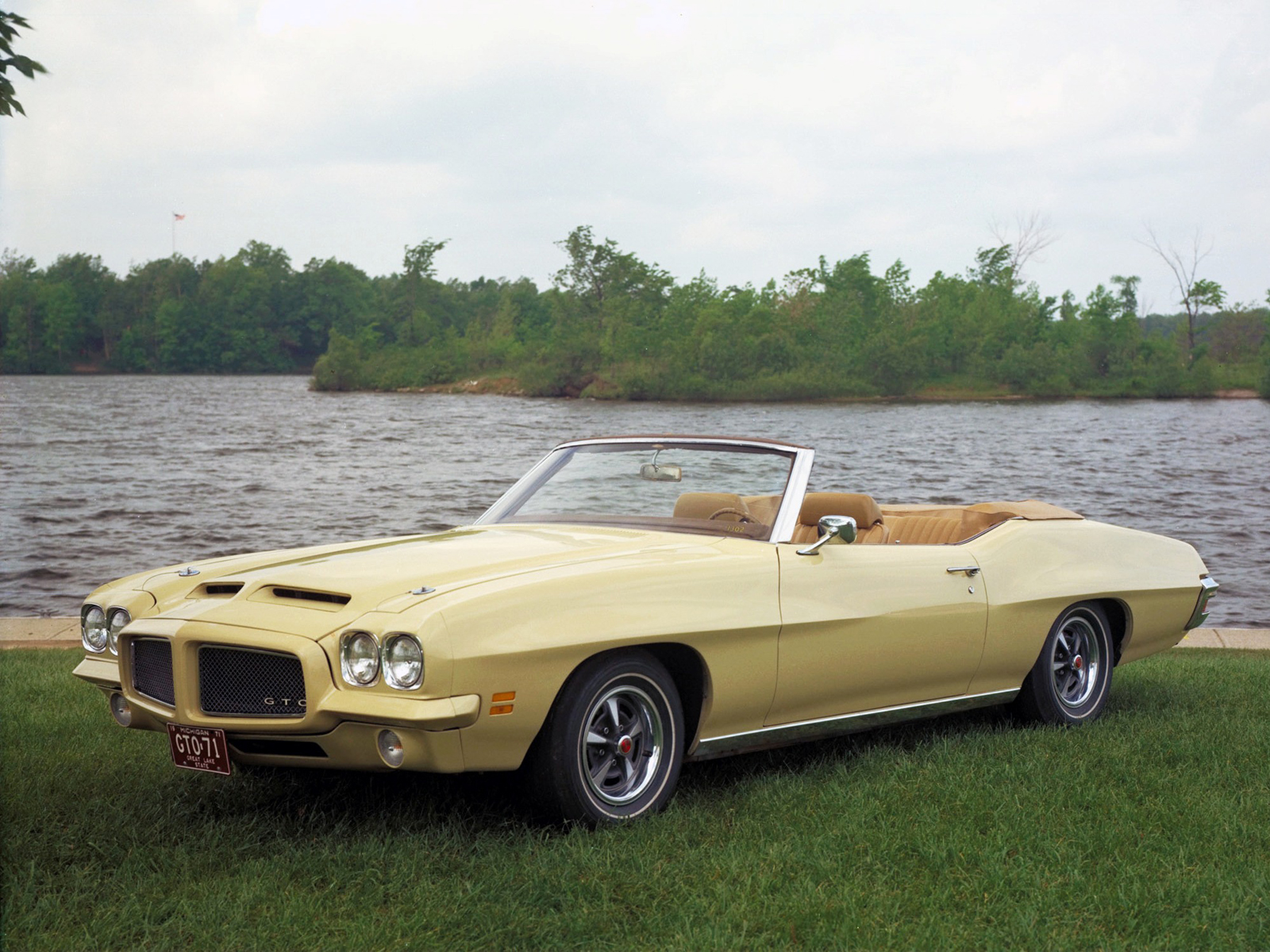 1971, Pontiac, Gto, Convertible, Muscle, Classic Wallpaper