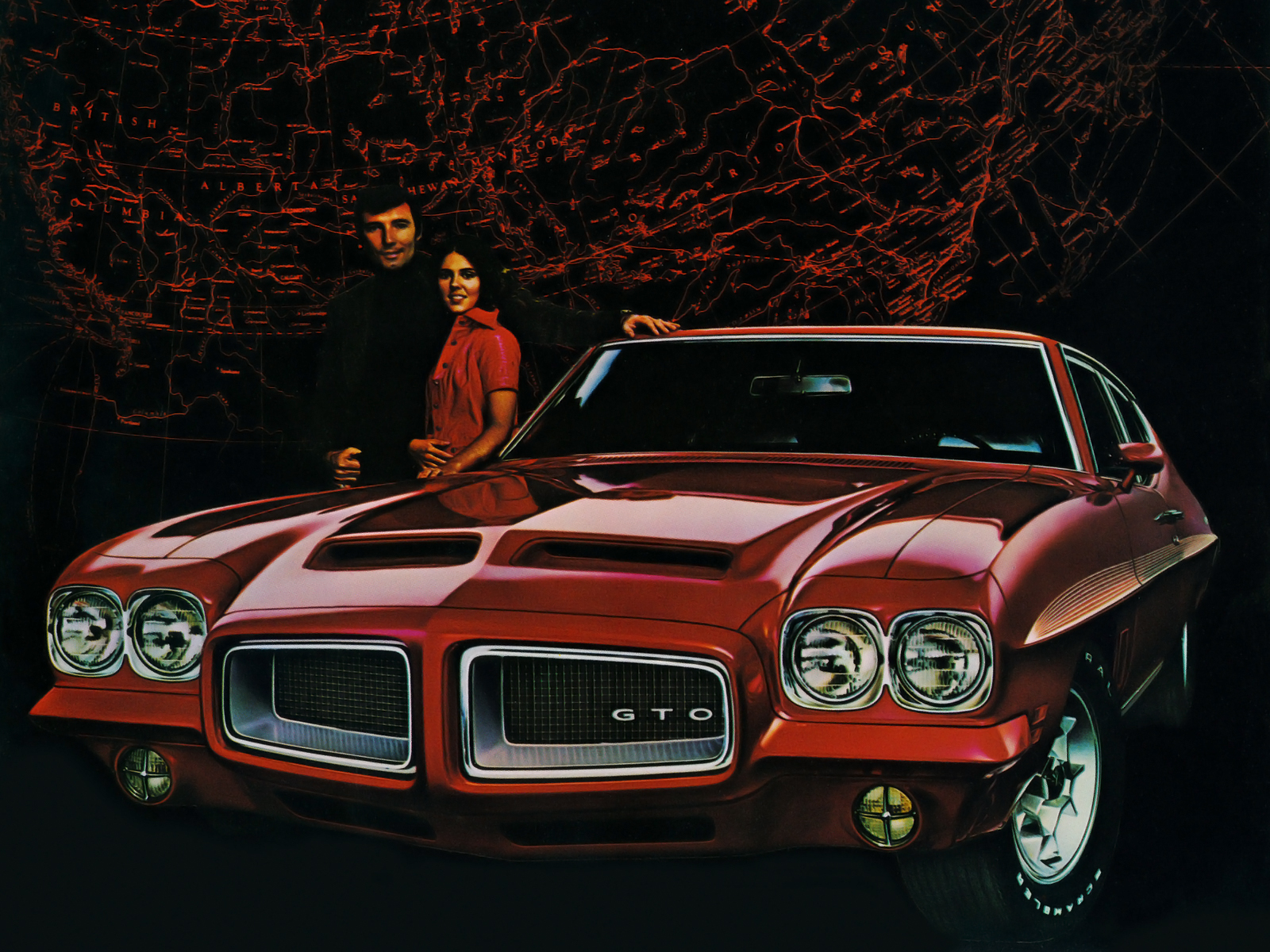 1972, Pontiac, Gto, Coupe, Muscle, Classic, Poster, Posters Wallpaper