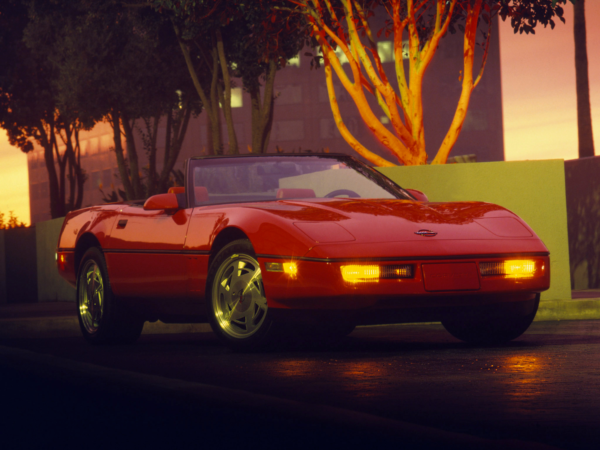 1986, Corvette, Convertible, Supercar, Supercars, Muscle, Classic Wallpaper