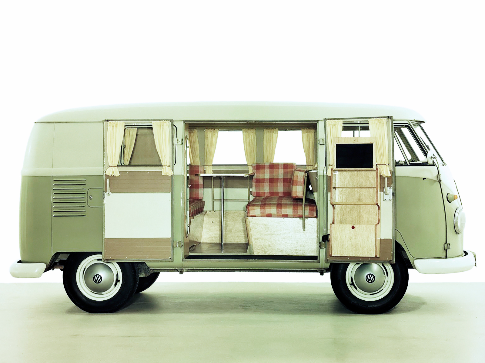 volkswagen, Type 2, Westfalia, Deluxe, Camper, Van, Classic Wallpaper