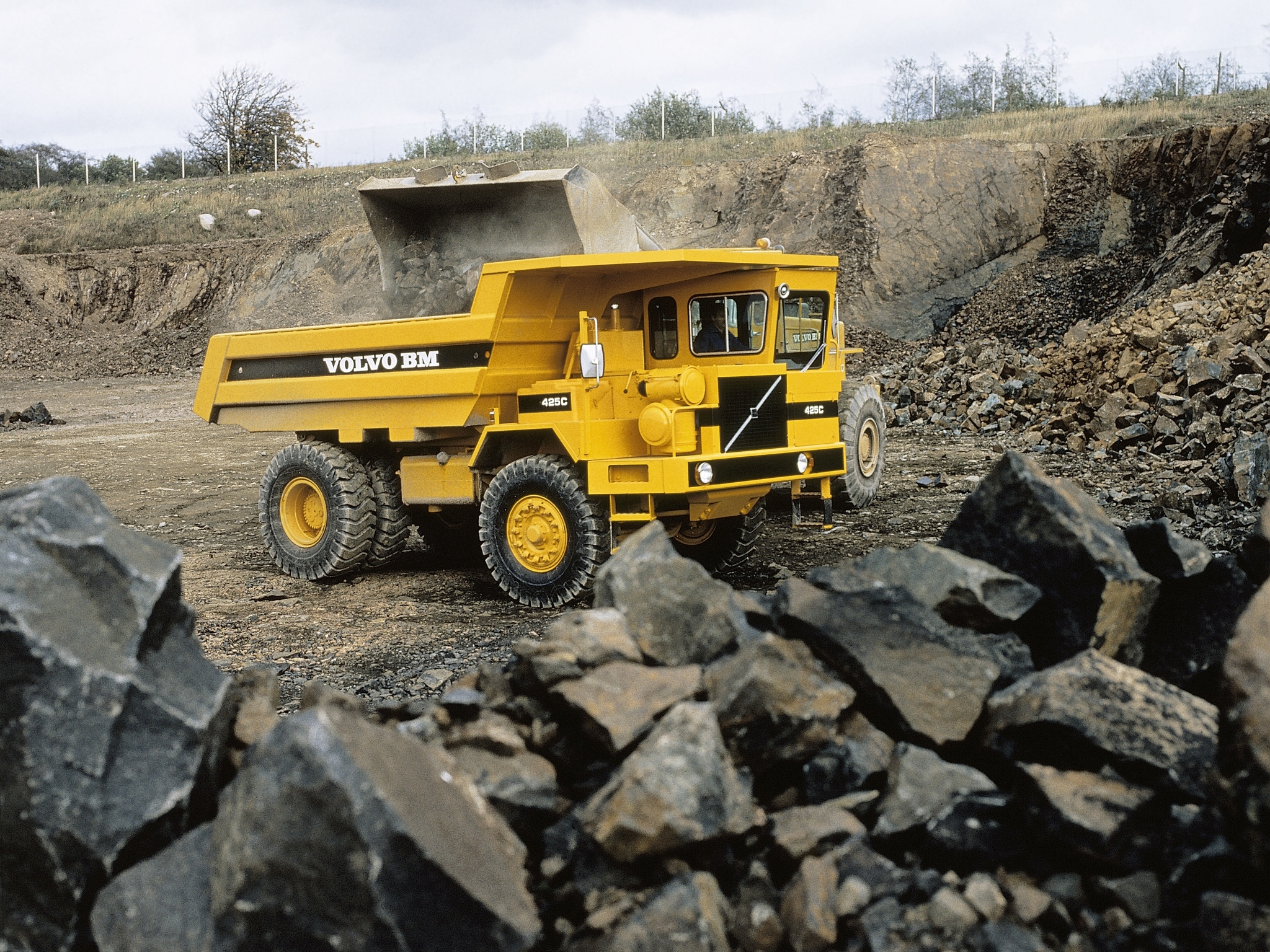 volvo, Bm, Kockum, 425b, Dumptruck, Truck Wallpaper