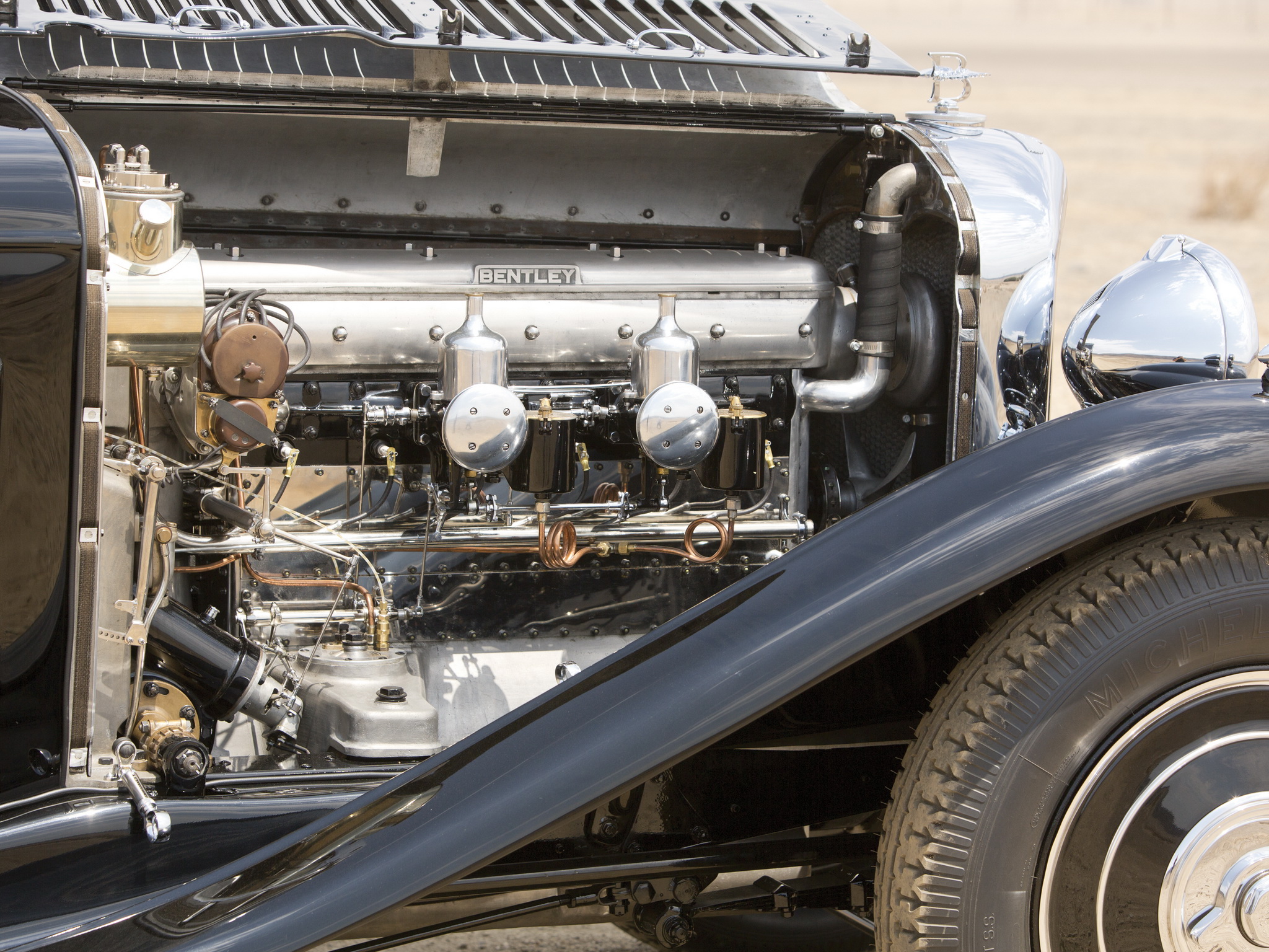 1932, Bentley, 8 litre, Limousine, Mulliner, Retro, Luxury, Engine, Engines Wallpaper