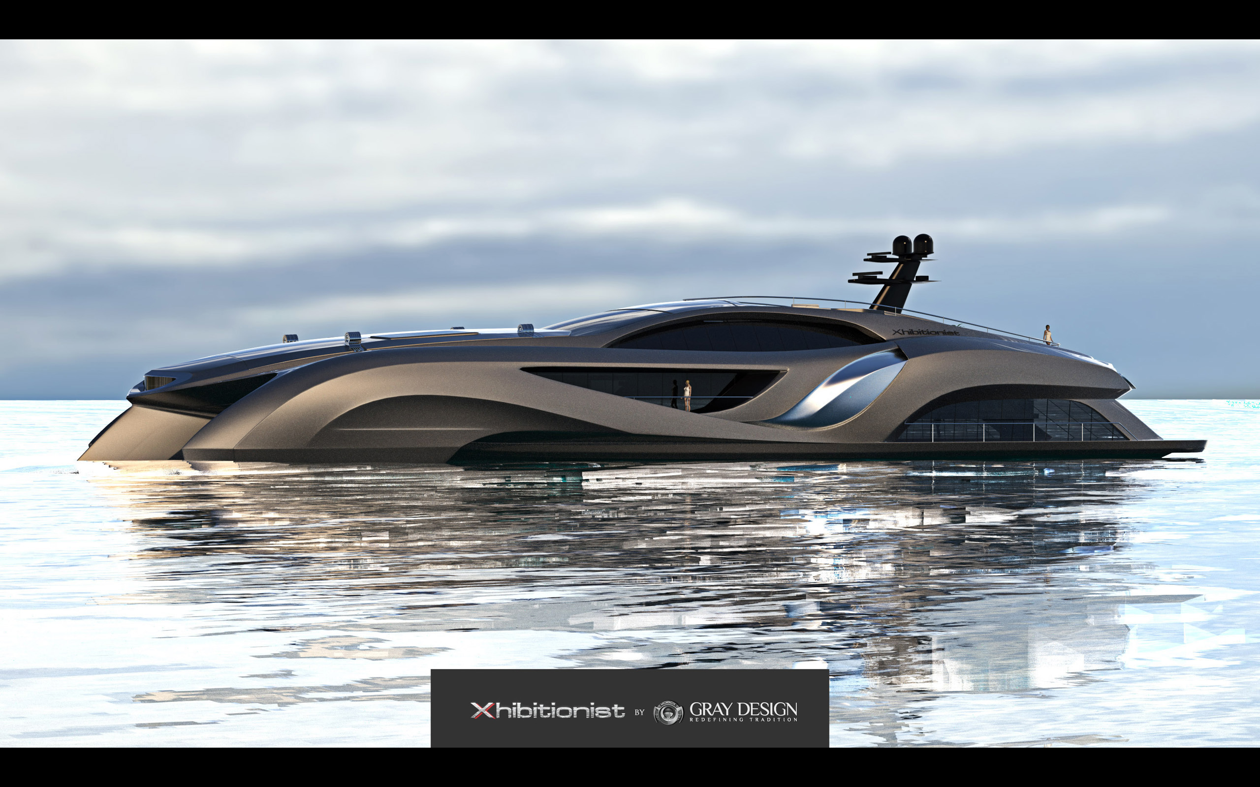 2013, Gray, Design, Strand, Craft, 166, Xhibitionist, Yacht, Concept, Boat, Boats, Ship, Ships, Luxury Wallpaper