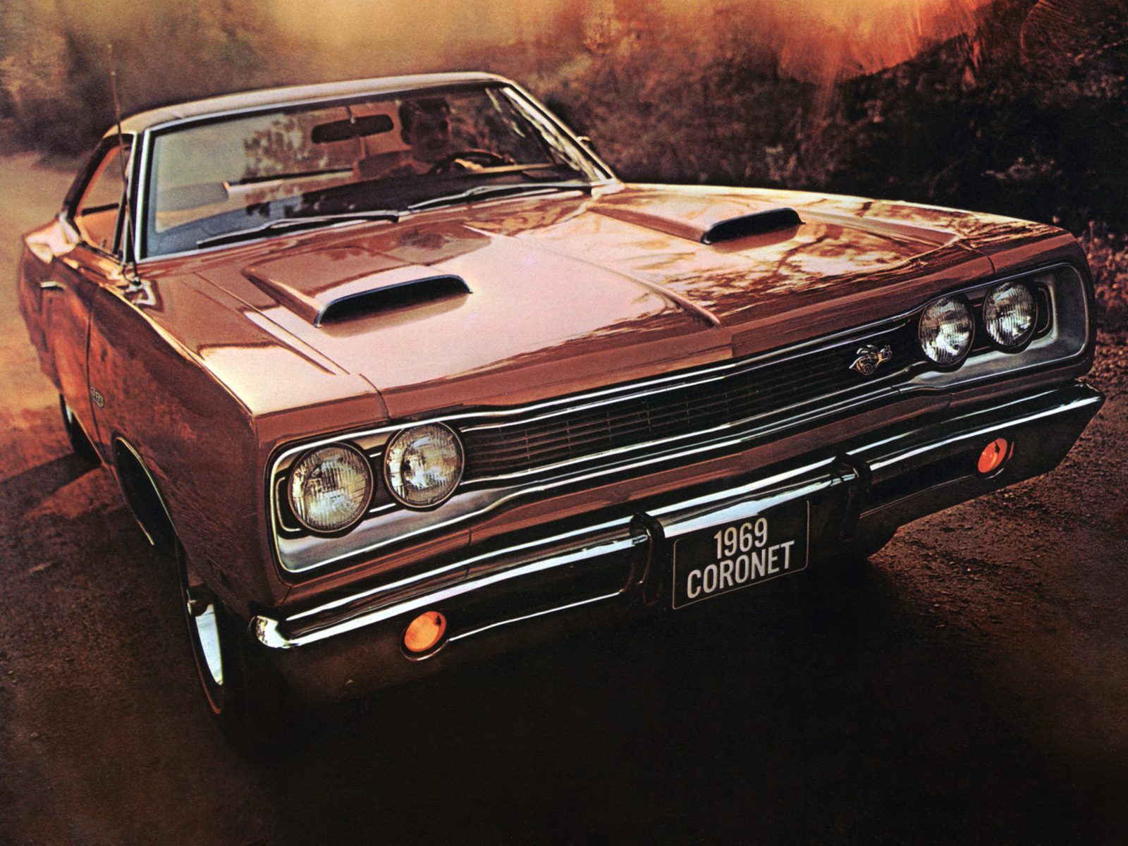 1969, Dodge, Coronet, Super, Bee, 383, Hardtop, Coupe, Wm23, Muscle, Classic Wallpaper