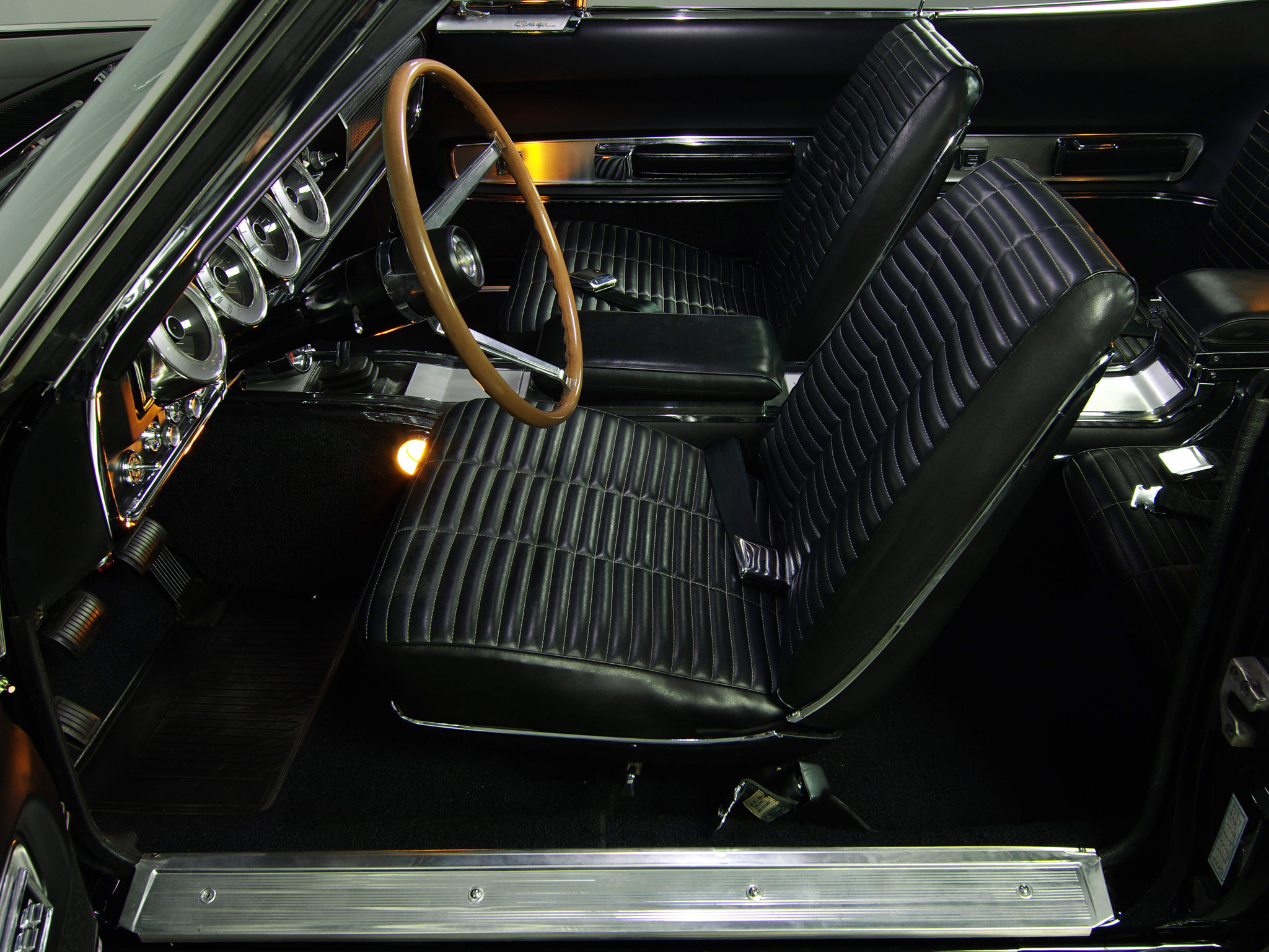 1966, Dodge, Charger, 383, Muscle, Classic, Interior Wallpaper