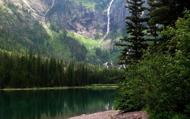 mountain, River, Trees, Landscape HD Wallpaper Desktop Background