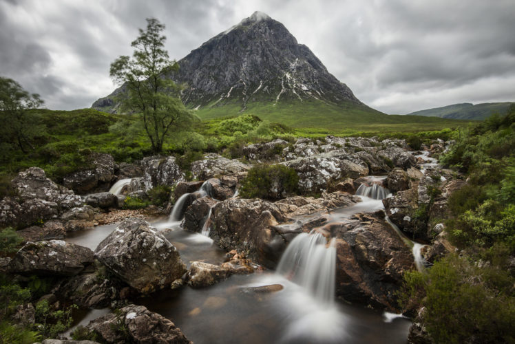 scotland, Stream, Rocks, Mountain HD Wallpaper Desktop Background