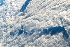 aerial, Clouds, Mountains