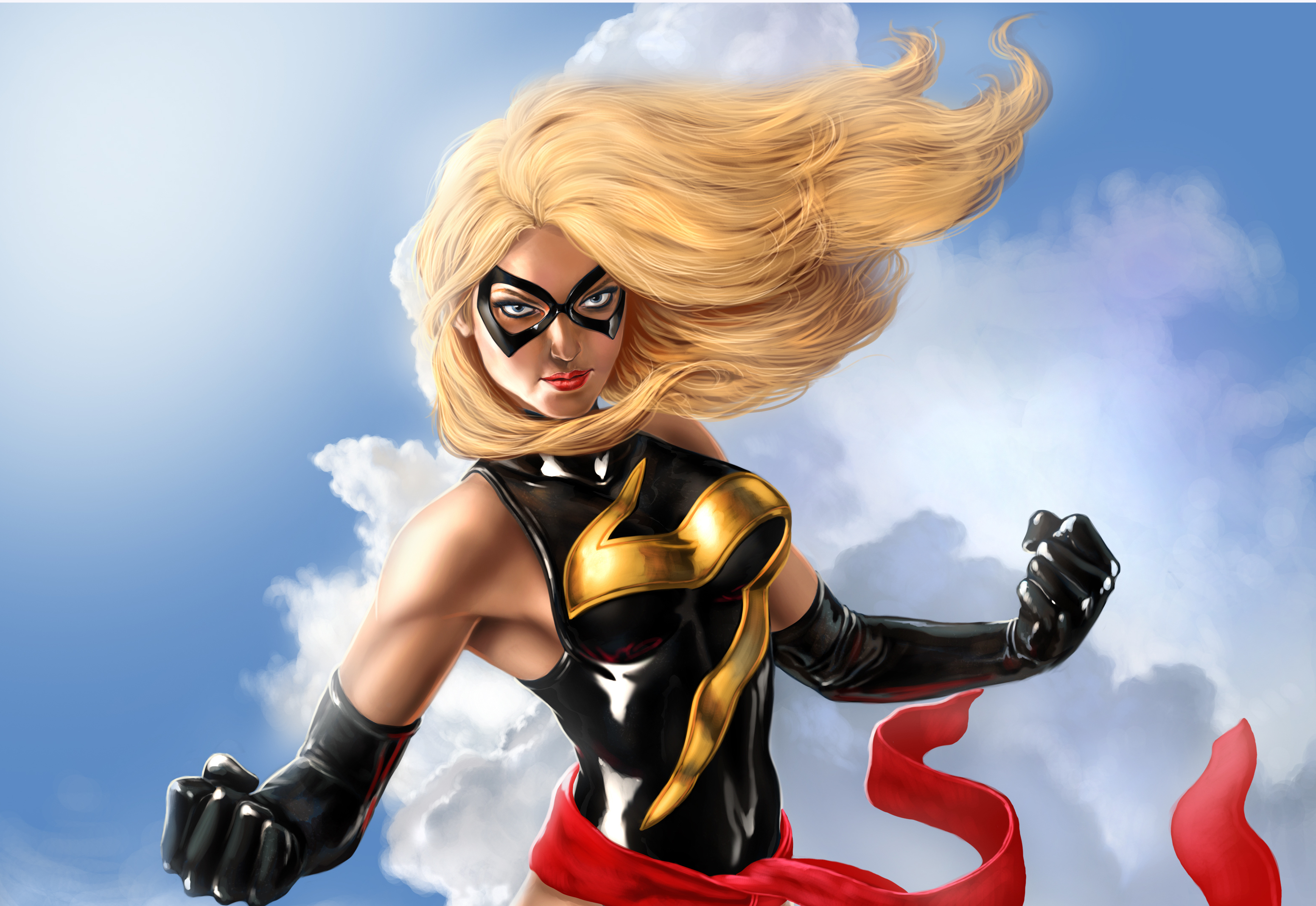 heroes, Comics, Black, Cat, Blonde, Girl, Fantasy, Girls, Superhero Wallpaper