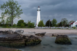 lighthouse, Beach, Rocks, Stones