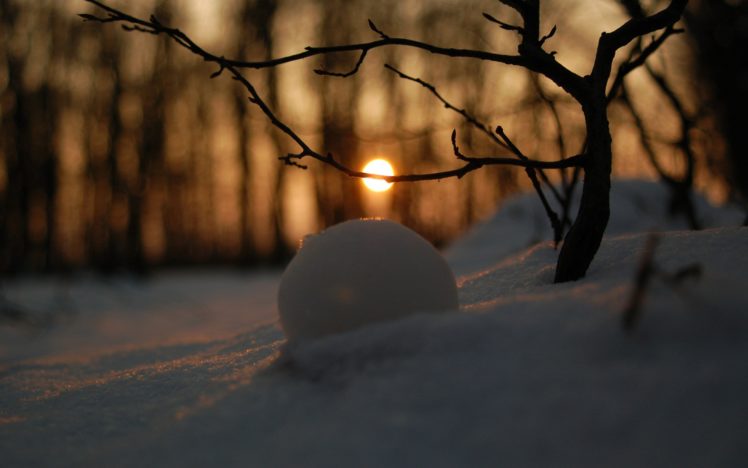 winter, Snow, Sun HD Wallpaper Desktop Background