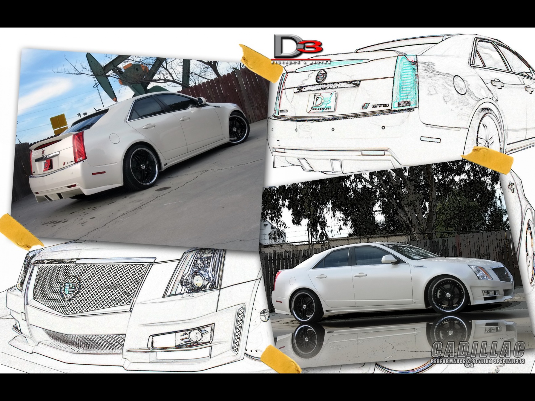 2008, Cadillac, Cts, Tuning, Ga Wallpaper