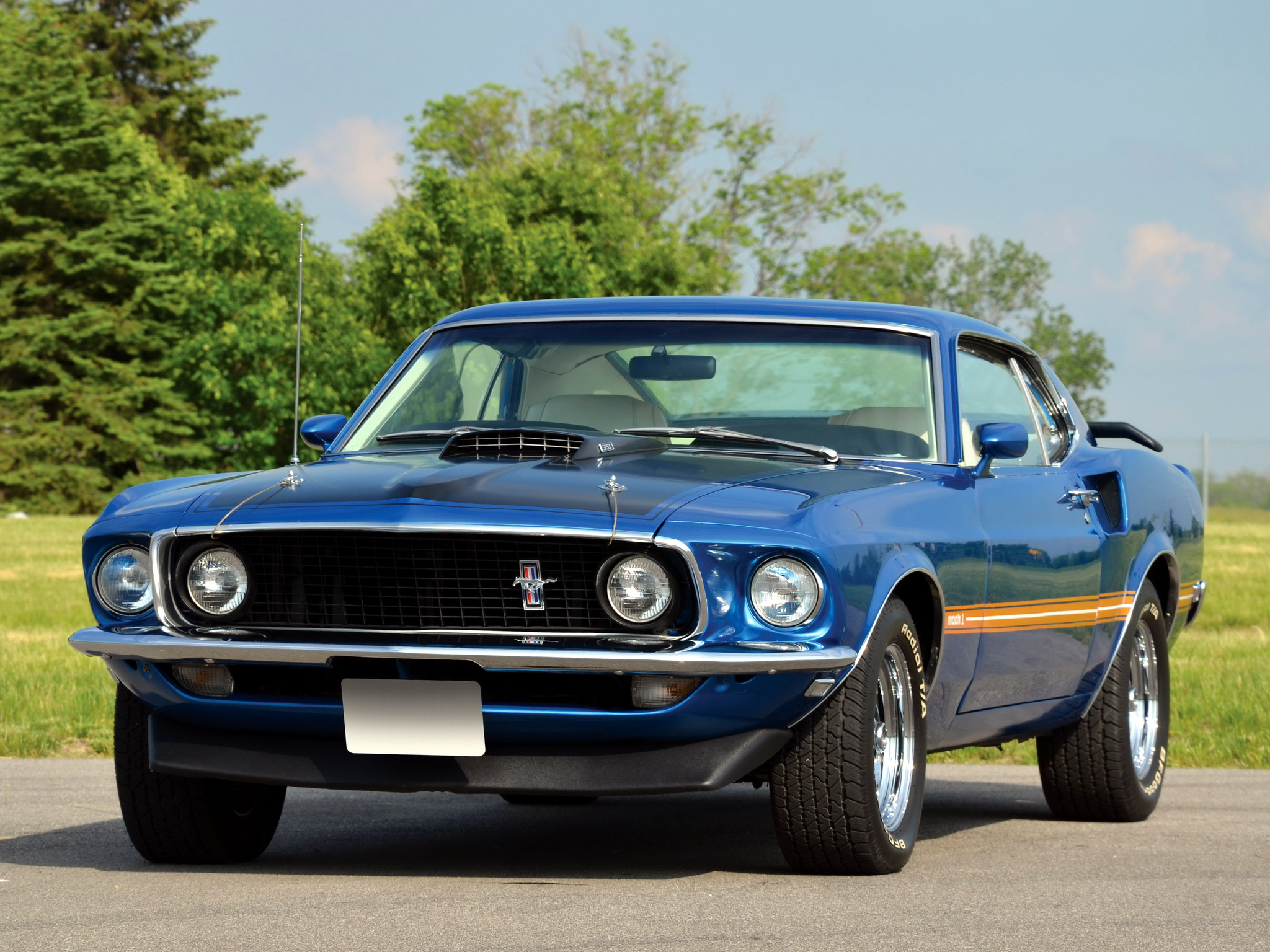 1969 Ford Mustang Mach 1 Muscle Classic Wallpapers HD Desktop 