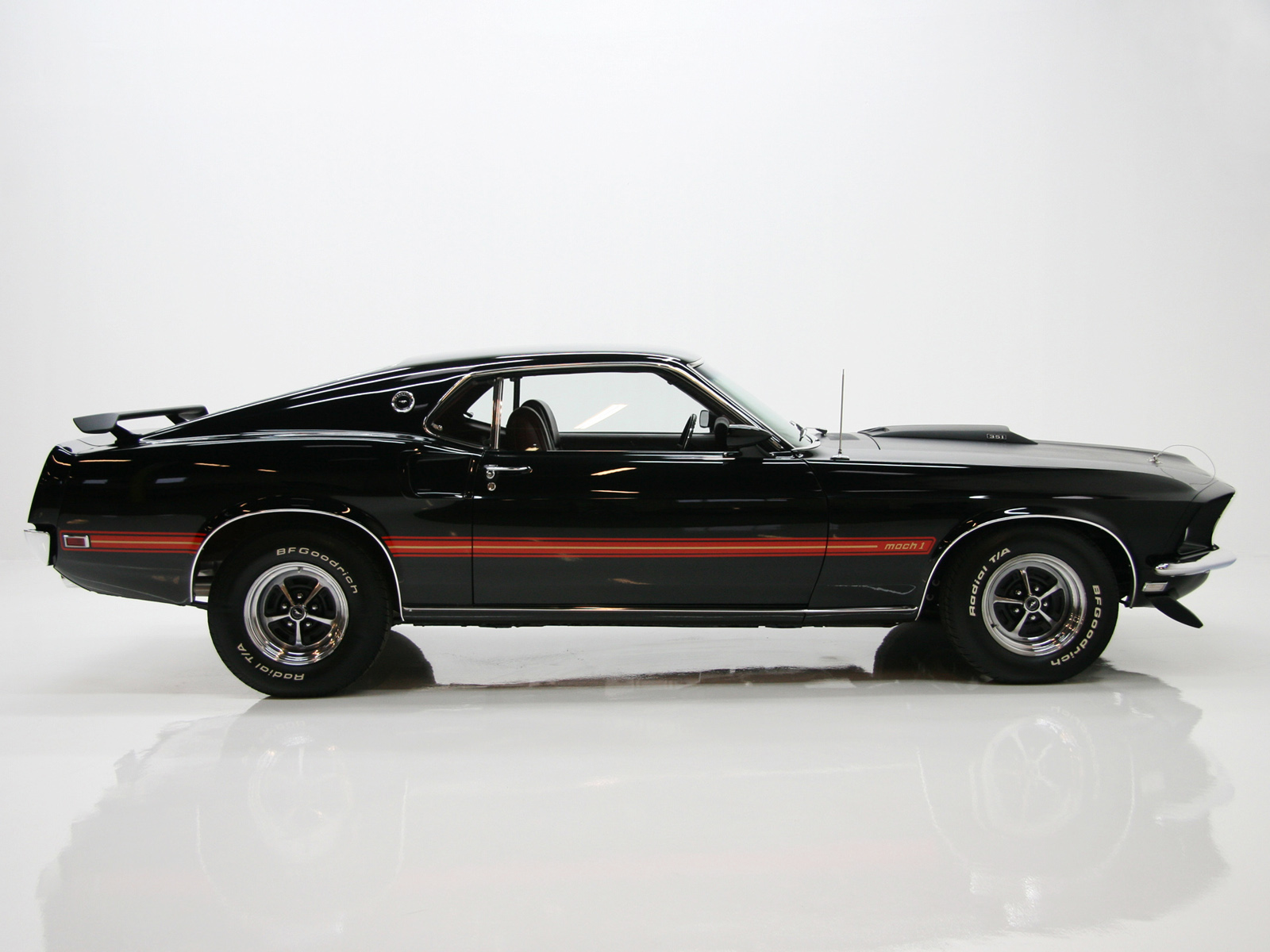 1969, Ford, Mustang, Mach, 1, Muscle, Classic Wallpaper