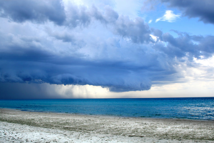 ocean, Sea, Weather, Clouds, Rain, Storm HD Wallpaper Desktop Background