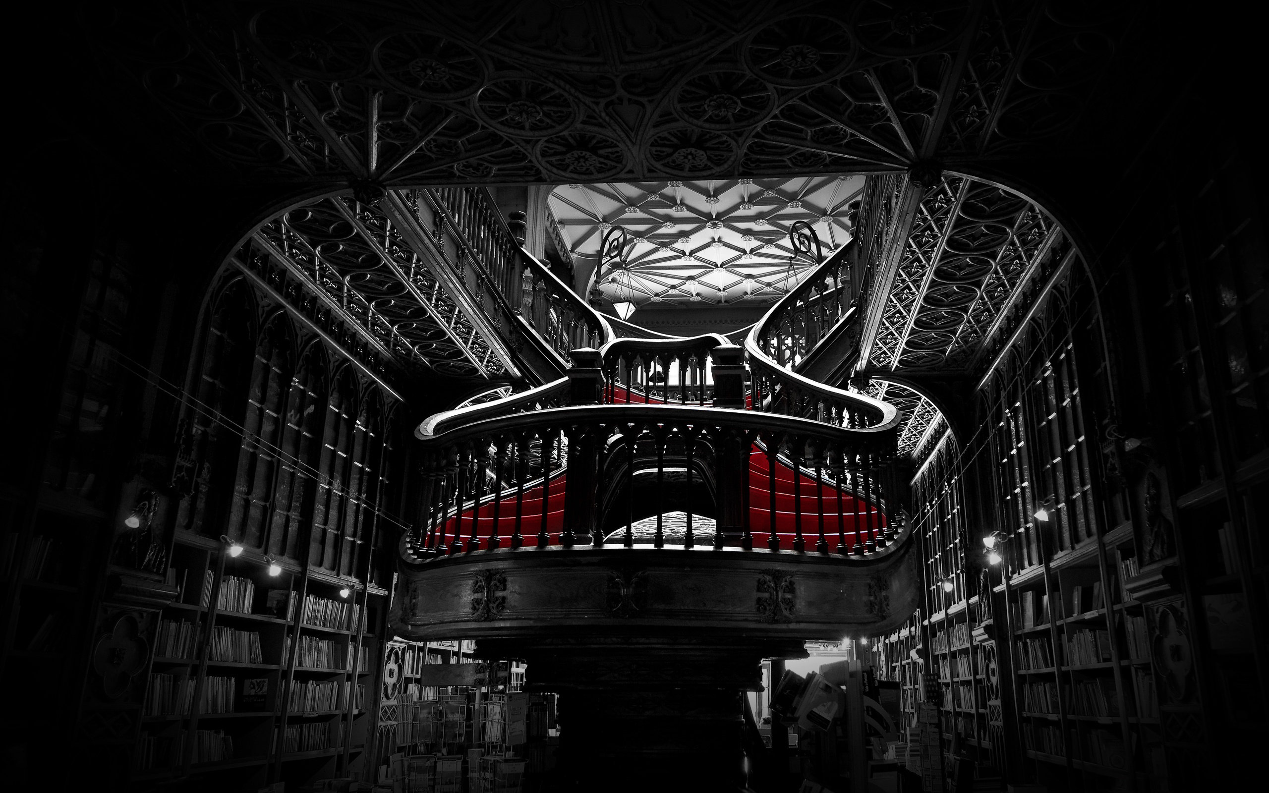 lello, Bookshop, In, Portugal Wallpaper