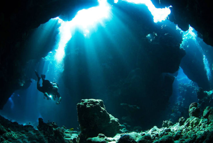 cave, Diving, Underwater HD Wallpaper Desktop Background
