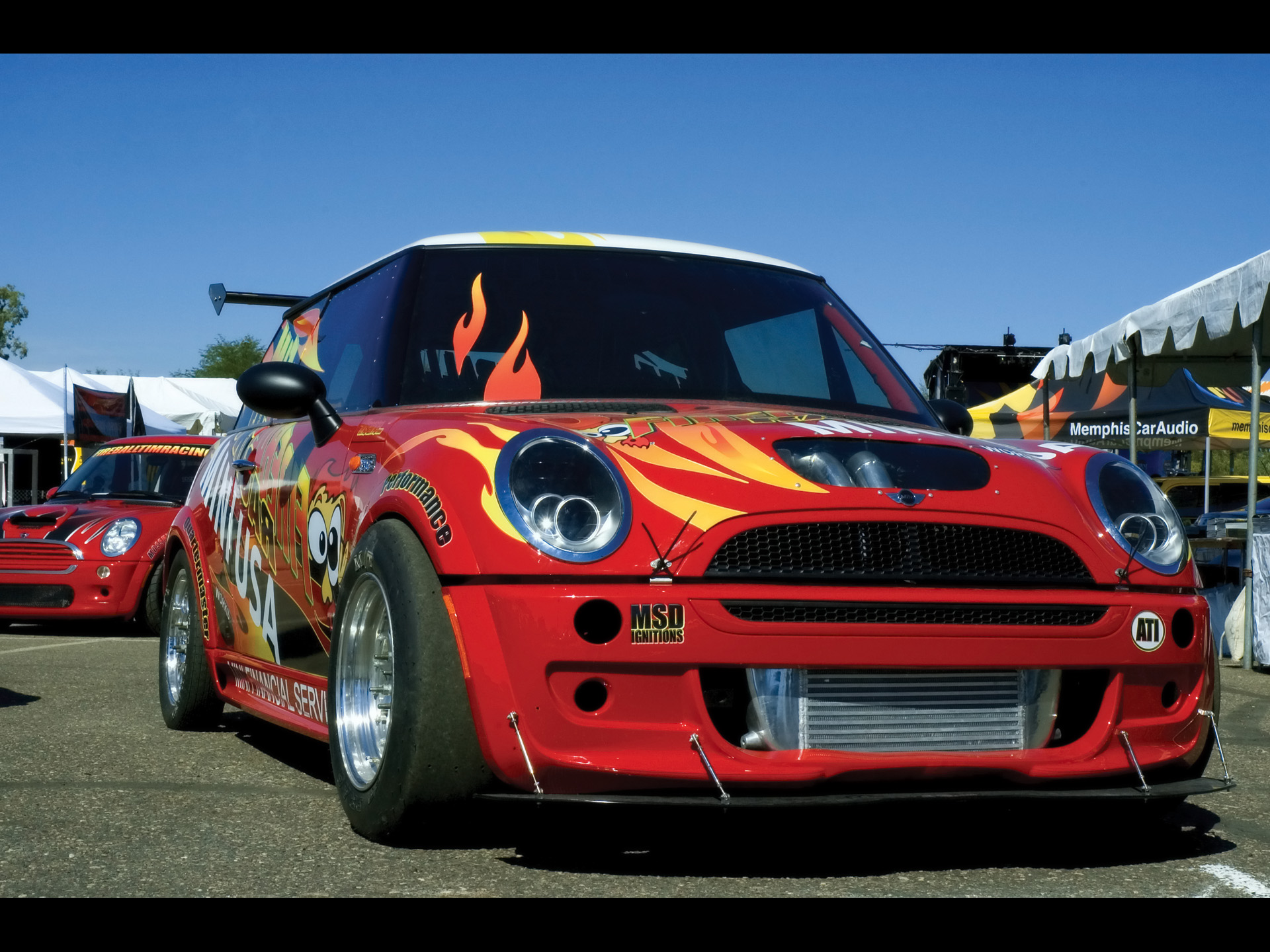 2005, Mini, Cooper, Fireball, Tim racing, Dragster, Race, Racing, Tuning Wallpaper