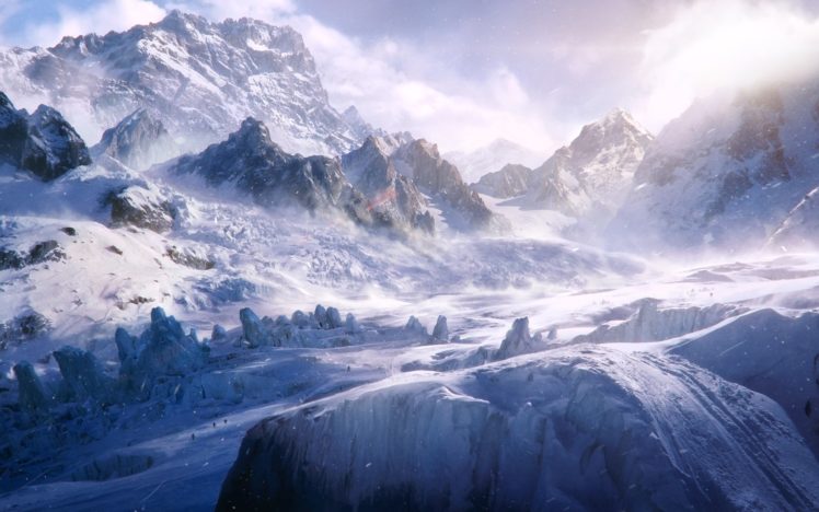 mountains, Landscapes, Snow HD Wallpaper Desktop Background